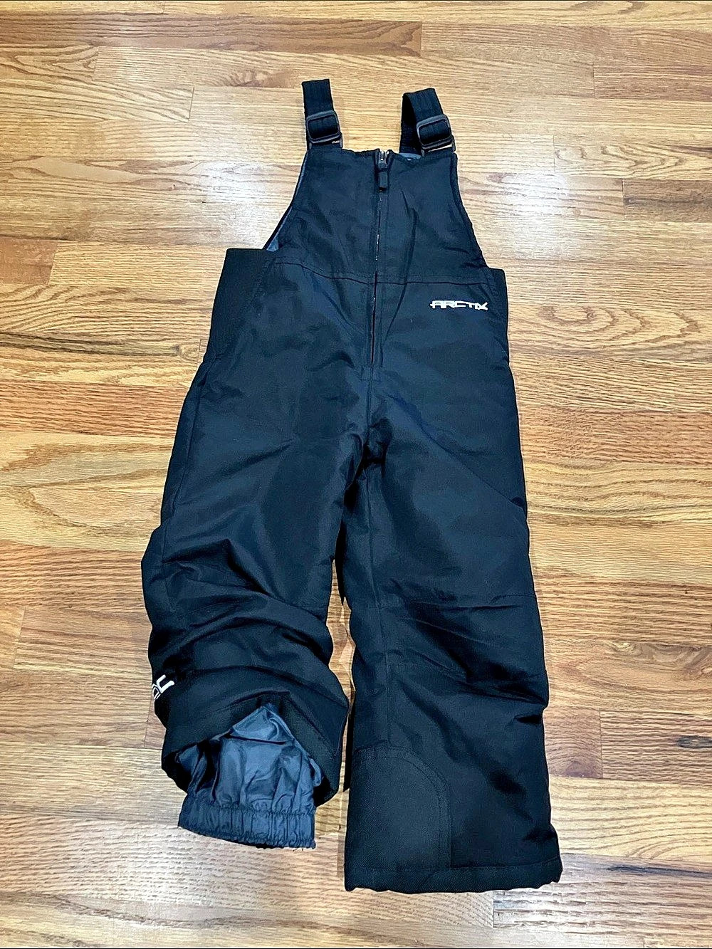 Arctix Tooter / Foot-PPTMS Girls/Boys Black Snow Bibs Size 3T Great Condition